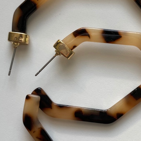 Tortoise Shell Hoops - Picture 2 of 2